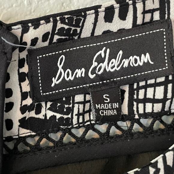 SAM EDELMAN Graphic Short Sleeve Shift Dress Womens size Small - Picture 4 of 9